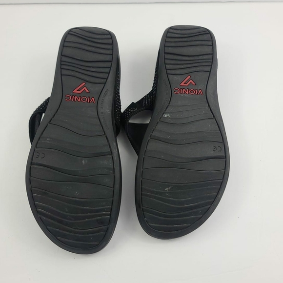 Vionic Womens Platform Microstud Thongs Size 9 Naples Comfort Shoes TVW5208 - Picture 4 of 5